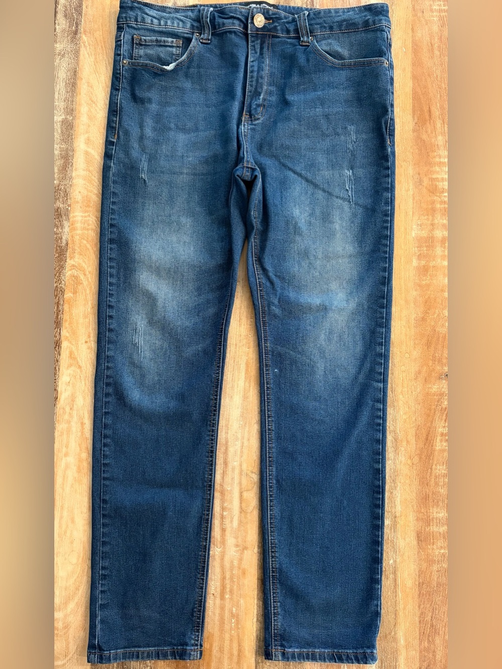 Jackson & Driggs Men’s Jeans 36 Waist 31 Length Blue Wash Stretch Straight Denim